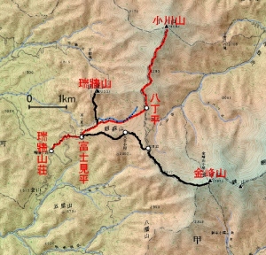 地図　小川山
